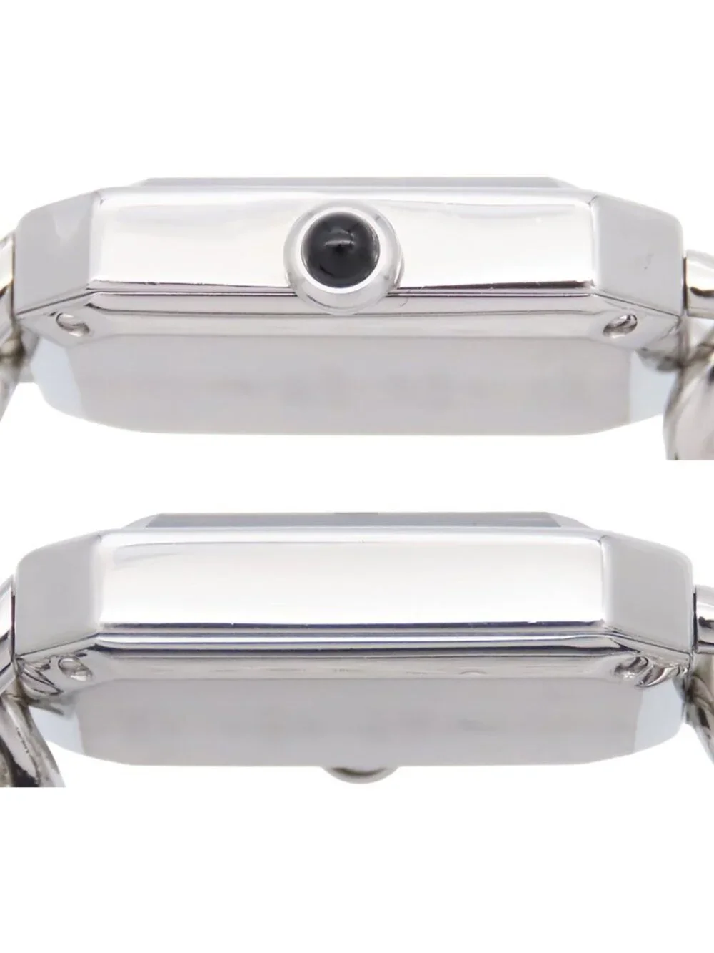 Chanel Premiere Black SS Chain L Watch Quartz Battery Powered